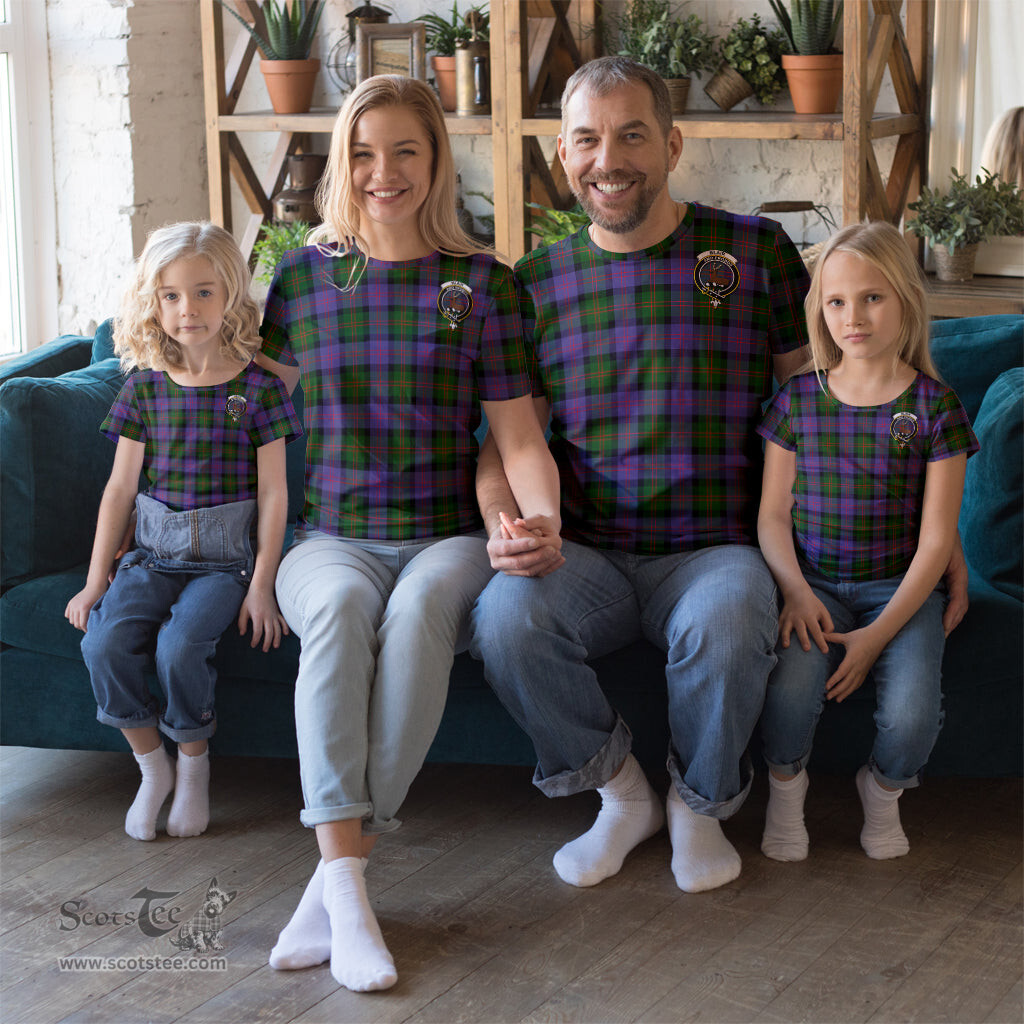 ScotsTee Shop Scottish Blair Modern Clan Crest Tartan T Shirt for Family Tartan Matching Family T Shirts