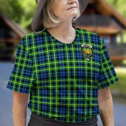 ScotsTee Shop Scottish Campbell of Breadalbane Ancient Clan Crest Tartan T Shirt for Family Tartan Matching Family T Shirts