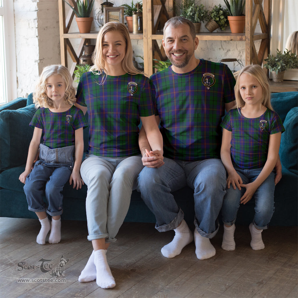 ScotsTee Shop Scottish Carmichael Clan Crest Tartan T Shirt for Family Tartan Matching Family T Shirts