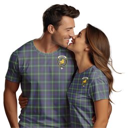 ScotsTee Shop Scottish Campbell Argyll Modern Clan Crest Tartan T Shirt for Family Tartan Matching Family T Shirts