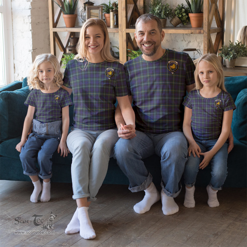 ScotsTee Shop Scottish Campbell Argyll Modern Clan Crest Tartan T Shirt for Family Tartan Matching Family T Shirts