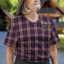 ScotsTee Shop Scottish Carnegie Clan Crest Tartan T Shirt for Family Tartan Matching Family T Shirts