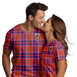 ScotsTee Shop Scottish Cameron of Lochiel Modern Clan Crest Tartan T Shirt for Family Tartan Matching Family T Shirts