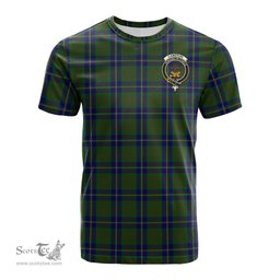 ScotsTee Shop Scottish Cameron of Lochiel Hunting Clan Crest Tartan T Shirt for Family Tartan Matching Family T Shirts