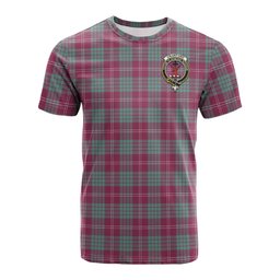 ScotsTee Shop Scottish Crawford Ancient Clan Crest Tartan T Shirt for Family Tartan Matching Family T Shirts