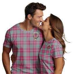 ScotsTee Shop Scottish Crawford Ancient Clan Crest Tartan T Shirt for Family Tartan Matching Family T Shirts