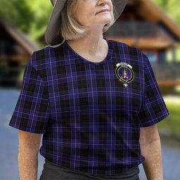 ScotsTee Shop Scottish Dunlop Clan Crest Tartan T Shirt for Family Tartan Matching Family T Shirts