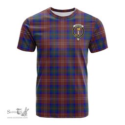 ScotsTee Shop Scottish Chisholm Hunting Modern Clan Crest Tartan T Shirt for Family Tartan Matching Family T Shirts