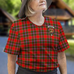 ScotsTee Shop Scottish Drummond of Perth Clan Crest Tartan T Shirt for Family Tartan Matching Family T Shirts