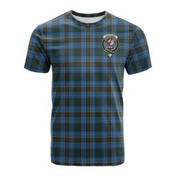 ScotsTee Shop Scottish Cockburn Modern Clan Crest Tartan T Shirt for Family Tartan Matching Family T Shirts