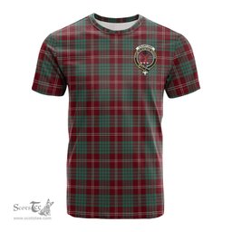 ScotsTee Shop Scottish Crawford Modern Clan Crest Tartan T Shirt for Family Tartan Matching Family T Shirts