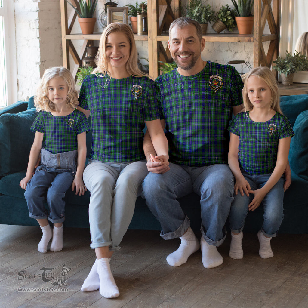 ScotsTee Shop Scottish Douglas Clan Crest Tartan T Shirt for Family Tartan Matching Family T Shirts