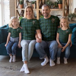 ScotsTee Shop Scottish Cranstoun Clan Crest Tartan T Shirt for Family Tartan Matching Family T Shirts