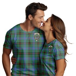 ScotsTee Shop Scottish Davidson Ancient Clan Crest Tartan T Shirt for Family Tartan Matching Family T Shirts