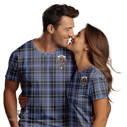 ScotsTee Shop Scottish Clark Clan Crest Tartan T Shirt for Family Tartan Matching Family T Shirts