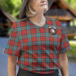 ScotsTee Shop Scottish Dunbar Ancient Clan Crest Tartan T Shirt for Family Tartan Matching Family T Shirts