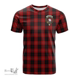 ScotsTee Shop Scottish Cunningham Clan Crest Tartan T Shirt for Family Tartan Matching Family T Shirts