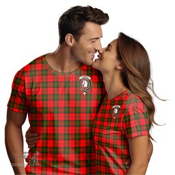ScotsTee Shop Scottish Dunbar Modern Clan Crest Tartan T Shirt for Family Tartan Matching Family T Shirts