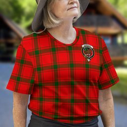 ScotsTee Shop Scottish Darroch Clan Crest Tartan T Shirt for Family Tartan Matching Family T Shirts