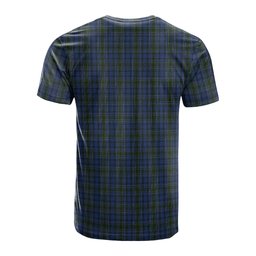 ScotsTee Shop Scottish Cockburn Blue Clan Crest Tartan T Shirt for Family Tartan Matching Family T Shirts