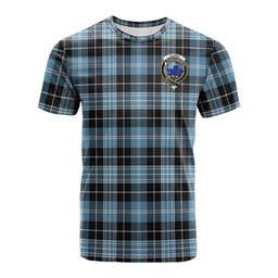 ScotsTee Shop Scottish Clark (Lion) Ancient Clan Crest Tartan T Shirt for Family Tartan Matching Family T Shirts