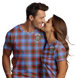 ScotsTee Shop Scottish Crichton Clan Crest Tartan T Shirt for Family Tartan Matching Family T Shirts