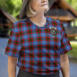 ScotsTee Shop Scottish Crichton Clan Crest Tartan T Shirt for Family Tartan Matching Family T Shirts