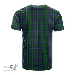 ScotsTee Shop Scottish Douglas Green Clan Crest Tartan T Shirt for Family Tartan Matching Family T Shirts