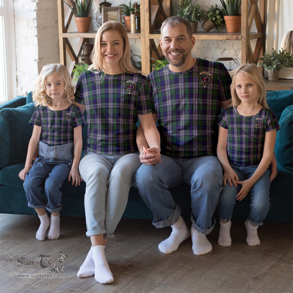 ScotsTee Shop Scottish Colquhoun Dress Clan Crest Tartan T Shirt for Family Tartan Matching Family T Shirts
