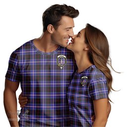 ScotsTee Shop Scottish Dunlop Modern Clan Crest Tartan T Shirt for Family Tartan Matching Family T Shirts