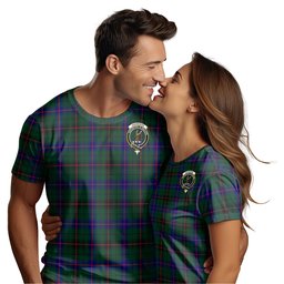 ScotsTee Shop Scottish Davidson Modern Clan Crest Tartan T Shirt for Family Tartan Matching Family T Shirts