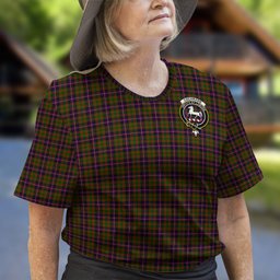 ScotsTee Shop Scottish Cochrane Modern Clan Crest Tartan T Shirt for Family Tartan Matching Family T Shirts
