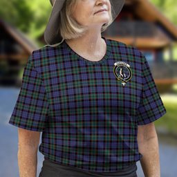 ScotsTee Shop Scottish Fletcher Modern Clan Crest Tartan T Shirt for Family Tartan Matching Family T Shirts