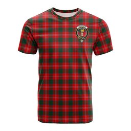 ScotsTee Shop Scottish Chisholm Modern Clan Crest Tartan T Shirt for Family Tartan Matching Family T Shirts