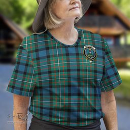 ScotsTee Shop Scottish Ferguson Ancient Clan Crest Tartan T Shirt for Family Tartan Matching Family T Shirts