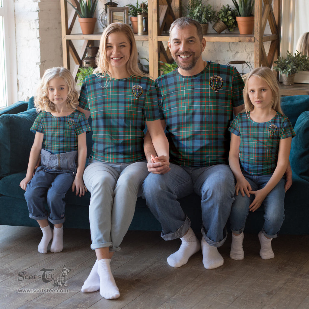 ScotsTee Shop Scottish Ferguson Ancient Clan Crest Tartan T Shirt for Family Tartan Matching Family T Shirts