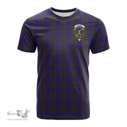 ScotsTee Shop Scottish Elliot Clan Crest Tartan T Shirt for Family Tartan Matching Family T Shirts