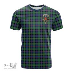 ScotsTee Shop Scottish Farquharson Ancient Clan Crest Tartan T Shirt for Family Tartan Matching Family T Shirts