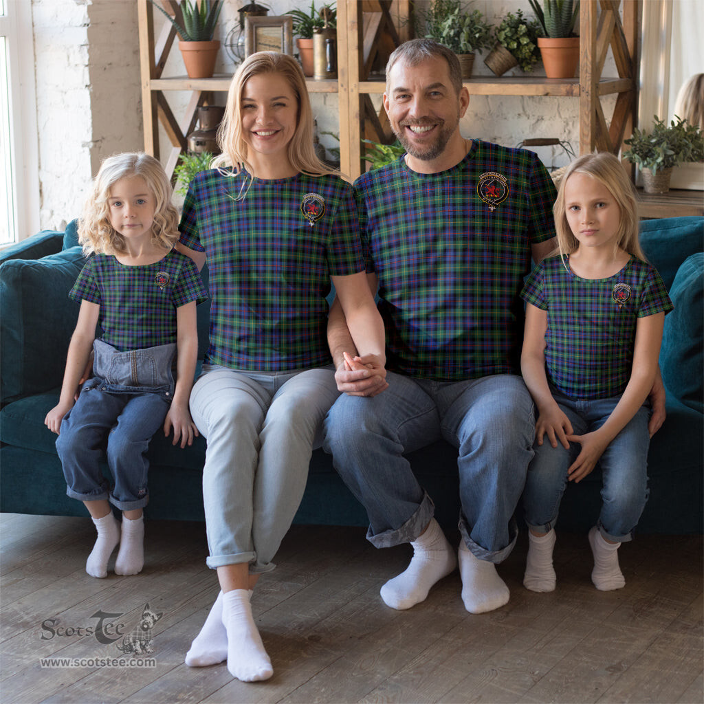 ScotsTee Shop Scottish Farquharson Ancient Clan Crest Tartan T Shirt for Family Tartan Matching Family T Shirts