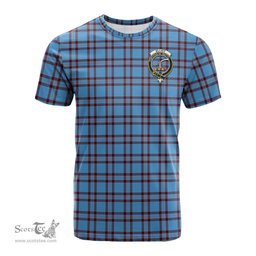 ScotsTee Shop Scottish Elliot Ancient Clan Crest Tartan T Shirt for Family Tartan Matching Family T Shirts