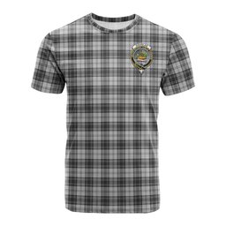 ScotsTee Shop Scottish Douglas Grey Modern Clan Crest Tartan T Shirt for Family Tartan Matching Family T Shirts