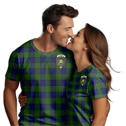 ScotsTee Shop Scottish Dundas Modern Clan Crest Tartan T Shirt for Family Tartan Matching Family T Shirts