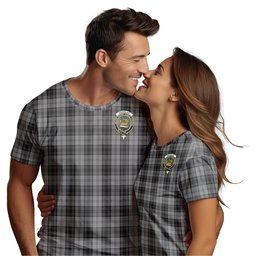 ScotsTee Shop Scottish Douglas Grey Clan Crest Tartan T Shirt for Family Tartan Matching Family T Shirts