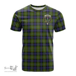 ScotsTee Shop Scottish Ferguson Modern Clan Crest Tartan T Shirt for Family Tartan Matching Family T Shirts