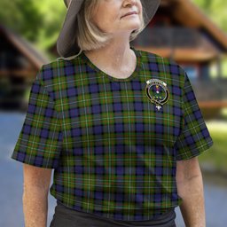 ScotsTee Shop Scottish Ferguson Modern Clan Crest Tartan T Shirt for Family Tartan Matching Family T Shirts