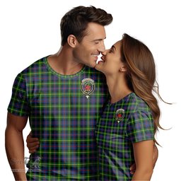 ScotsTee Shop Scottish Farquharson Modern Clan Crest Tartan T Shirt for Family Tartan Matching Family T Shirts