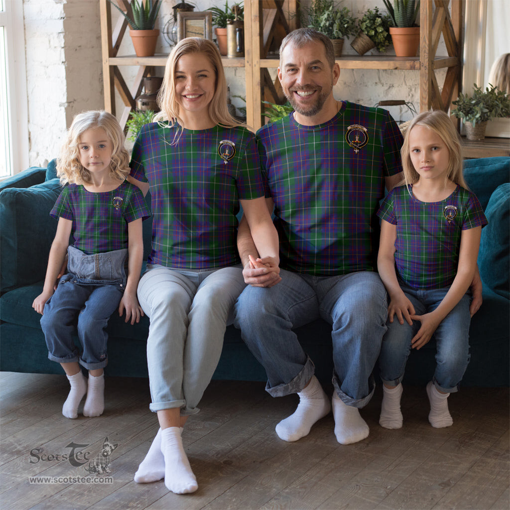 ScotsTee Shop Scottish MacIntyre Inglis Clan Crest Tartan T Shirt for Family Tartan Matching Family T Shirts