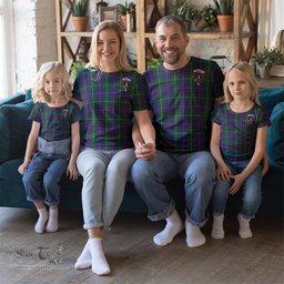 ScotsTee Shop Scottish MacIntyre Inglis Clan Crest Tartan T Shirt for Family Tartan Matching Family T Shirts