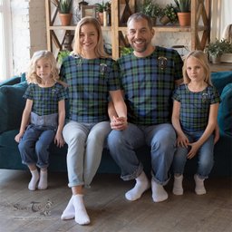 ScotsTee Shop Scottish MacKay Ancient Clan Crest Tartan T Shirt for Family Tartan Matching Family T Shirts