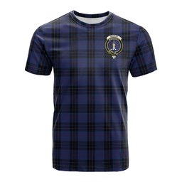ScotsTee Shop Scottish MacKay Blue Modern Clan Crest Tartan T Shirt for Family Tartan Matching Family T Shirts